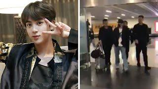 BTS's Jin at airport with tight escort, will end his idol journey, why?