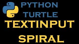 Python Turtle Tutorials 9 # Text Spiral