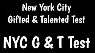 New York City Gifted & Talented Test | NYC G & T Test |