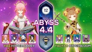 C0 Yae Miko Hypercarry & C6 Yaoyao Hyperbloom - Spiral Abyss 4.4 - Genshin Impact