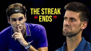 3 Times Federer ENDED Djokovic's Legendary Streaks | Brutal Attacking Tennis