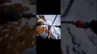 freeride in the snow #downhill #shorts