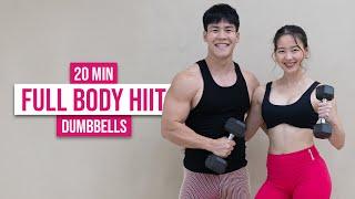 20 MIN FULL BODY HIIT with Dumbbells I Build Strength & Burn Fat