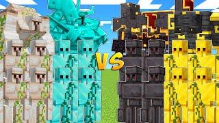 DIAMOND & IRON vs NETHERITE & GOLD ARMY