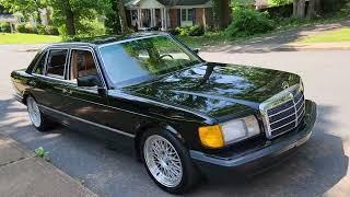 Black W126 1986 Mercedes 420 SEL Walk Around