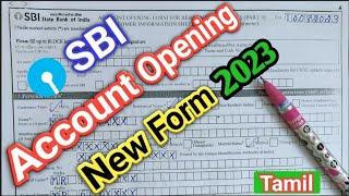 How To Fill SBI Account Opening Form/SBI Account Opening Form Filling Sample Tamil