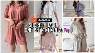 SHOPEE HAUL ONESET KEKINIAN WAJIB PUNYA | BERKUALITAS & AESTHETIC BANGETT!