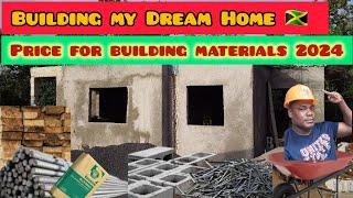 Building a house in Jamaica Cost for materials 2024. #construction #jamaicahouse #foryou #viralvideo