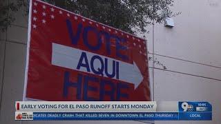 Early voting for El Paso runoff election begins Monday, don’t expect ‘I Voted’ stickers