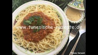 Frik Bolognese - Tunesische Rezepte - Cuisine tunisienne