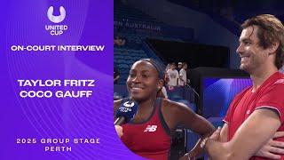 Fritz/Gauff On-Court Interview | United Cup 2025 Group A