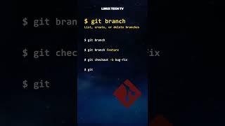 7. ⏳ git version control | git branch @LinuxTechTV pro Git