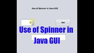 Use of Spinner In Java GUI | Java GUI | Tutorial 11 | Urdu / Hindi