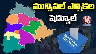 Telangana Municipal Election Schedule Released | V6 Telugu News