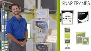 Snap Frame Line Overview - Simple Poster Frames for Wayfinding, Projecting, Wall Signs and More