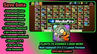 PLANTS VS ZOMBIES 2 MOD APK 11.7.1 ALL PLANTS UNLOCKED, PLANTS LEVEL 1, NO FULL MAP || NEW UPDATE!!