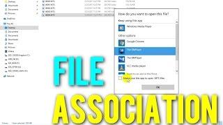 How to open file with another program (File Association under Windows 10)
