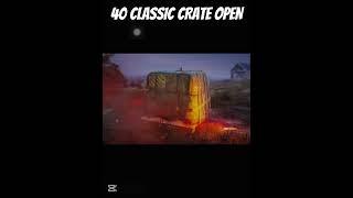 40 CLASSIC CRATE OPEN #worldstari #pubgmobile #world #bgmi #battleroyalegame #staar #pubg #pubgm