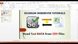 Read test data from a csv file using selenium webdriver