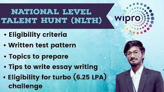 Wipro NLTH 2021| Exam pattern | Syllabus | Eligibility | Salary | Dates | Turbo chance | Wipro