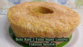 Bolu Keju Panggang Lembut | Bolu Keju Panggang 2 Telur Takaran Sendok