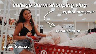 COLLEGE DORM SHOPPING VLOG 2024 | SOPHMORE YEAR!!!