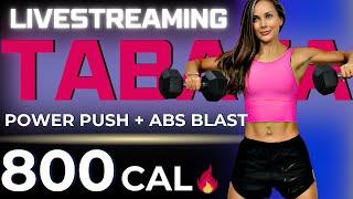 60-MIN KILLER TABATA WORKOUT (Weight Loss, Total Body Sculpt, Legs, Glutes, Back, Belly Fat Burn)