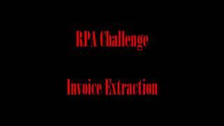 RPA Challenge - Invoice Extraction