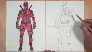 How to draw Deadpool