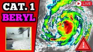 Hurricane Beryl Landfall in Texas, As It Occurred Live - 7/8/24