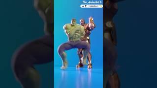 AVENGERS Dance Party with Thanos #ironman avengers characters#the animated tv shorts#avengers dance