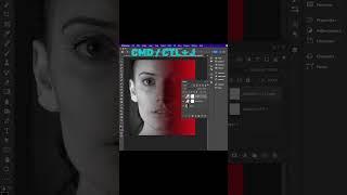 Dual Gradient Image - Short Photoshop Tutorial #shorts