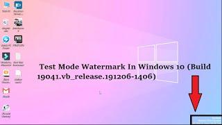 How To Remove Test Mode Watermark In Windows 10 Build 19041 vb release 191206 1406 in TAMIL 2020