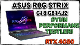 ASUS ROG STRIX G18 G814JZ Oyun Performans Testleri | i913980HX RTX4080 #asus #rogstrix #gametesting