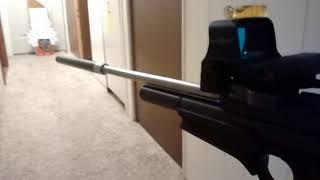 Cold Steel .625" Magnum Stun Dart out of a blowgun attachment on my modded 2240 Carbine