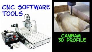 CAMBAM : 3D milling with  2 FACES profile - part 1