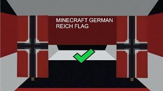 German Reich flag 1 Minute Tutorial (Minecraft)