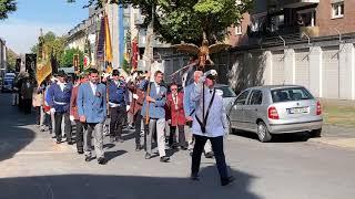 Schützenfest Düsseldorf-Unterrath 2019 - Fahneneinmarsch vor dem Festumzug am 15.09.2019