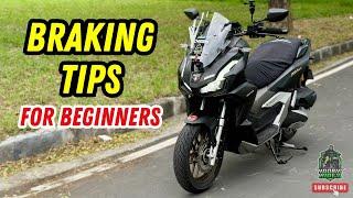 Braking TIPS & TECHNIQUES for Beginner Riders | Honda ADV 160