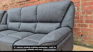 Grey Fabric Recliner