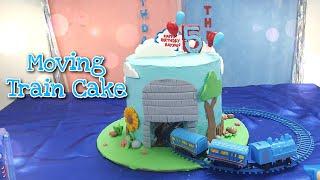 How To Make Moving Train Cake l Train cake l Tunnel Birthday cake