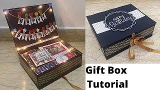 How To Make Hamper Box At Home | Handmade Birthday Gift Ideas | Gift Box Tutorial | Crafteholic