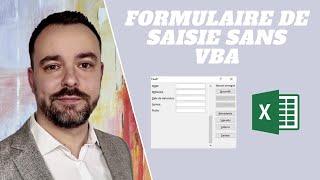 Excel : Formulaire de saisie Sans VBA