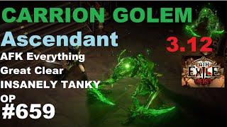 [Path of Exile] AFK Carrion Golem Scion AURASTACKING - Build Guide - UNKILLABLE CARRIONS - 659