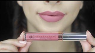 Anastasia Beverly Hills "Dusty Rose" liquid lipstick swatch