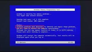 [FIX] "Hardware Problems Were Detected" Error in Windows Memory Diagnostic Tool