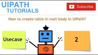 How to create table in mail body in UiPath?