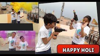 Happy Holi Happy Holi 2024 Holi Vlog Biggest Holi Stash Ever Aadya and ritvik