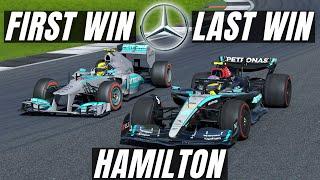 Hamilton's first and last Mercedes F1 in a RACE