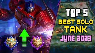 Top 5 BEST TANK to RANK UP Fast! | Mobile Legends (June 2023)